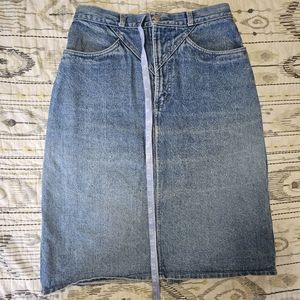 Jean skirt, rocky mountain western skirt